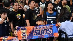 MACAU, CHINA - OCTOBER 10: Fans poses for photo as part of 2025 NBA Global Games China at Venetian Arena on October 10, 2025 in Macau, China. NOTE TO USER: User expressly acknowledges and agrees that, by downloading and/or using this Photograph, user is consenting to the terms and conditions of the Getty Images License Agreement. Mandatory Copyright Notice: Copyright 2025 NBAE (Photo by Juan Ocampo/NBAE via Getty Images)