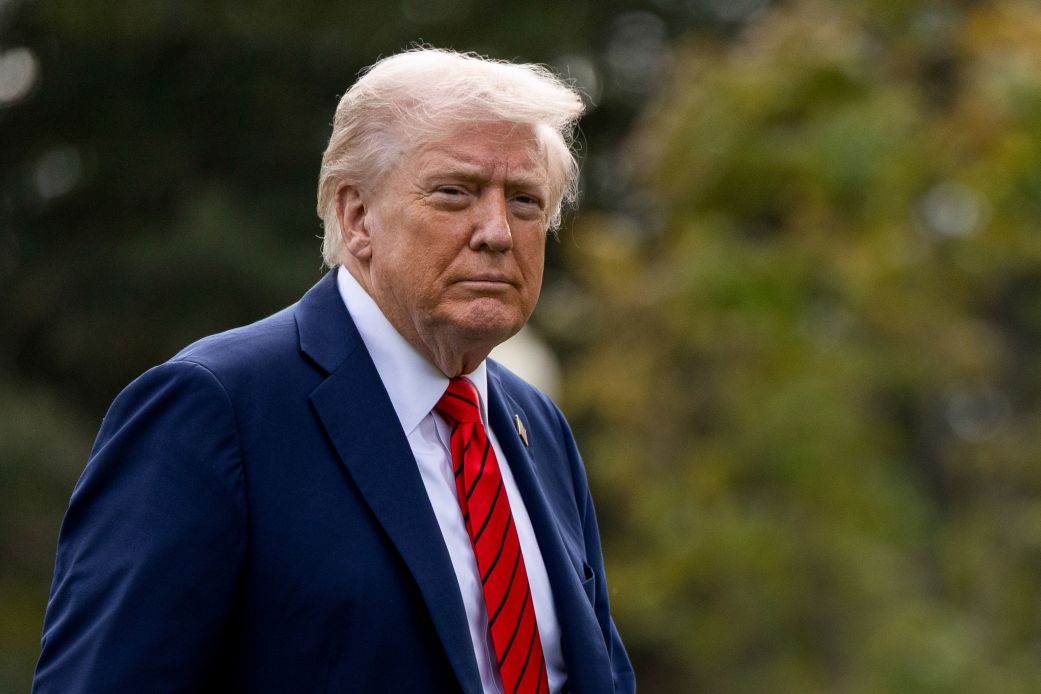 President Donald Trump at the White House in Washington, DC, on Friday.