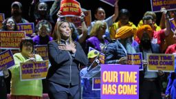 New York Attorney General Letitia James during New York City Democratic mayoral candidate Zohran Mamdani's rally in Washington Heights, New York on Monday.