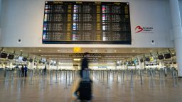 Passengers at Brussels Airport on Tuesday 14 October 2025.