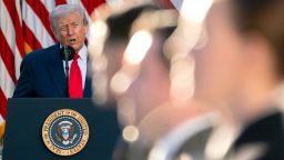 President Donald Trump during a Medal of Freedom ceremony in Washington, DC, on Tuesday.