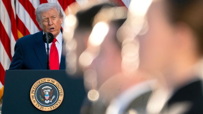 President Donald Trump during a Medal of Freedom ceremony in Washington, DC, on Tuesday.