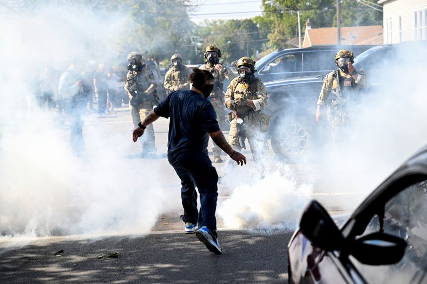 US District Judge Sara Ellis demanded Trump administration officials appear in her court to explain why she is seeing images of tear gas use and reading reports of no warnings given before its deployment.