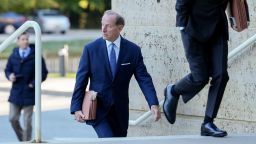 Attorney Abbe Lowell, representing former US national security adviser John Bolton, arrives at the US district courthouse in Greenbelt, Maryland, US, on Friday, Oct. 17, 2025.