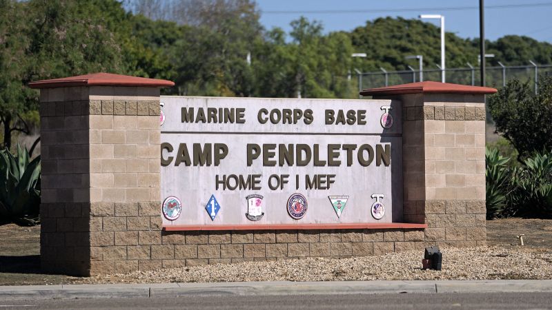 Shrapnel from Marines anniversary demonstration detonates over California interstate and hits squad car, highway patrol says