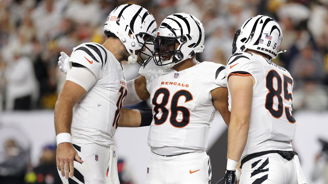 Joe Flacco (left) led the Cincinnati Bengals to an impressive victory against the Pittsburgh Steelers on Thursday Night Football.