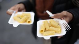 A view of Pasta Rummo during the Food Network's New York City Wine & Food Festival in October. Shipments of the Italian brand of pasta to the United States could soon face triple-digit tariffs.
