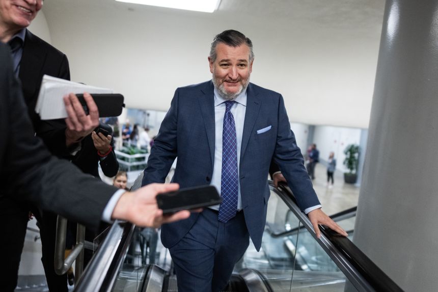 Sen. Ted Cruz is seen during votes in the US Capitol on Thursday, October 23.