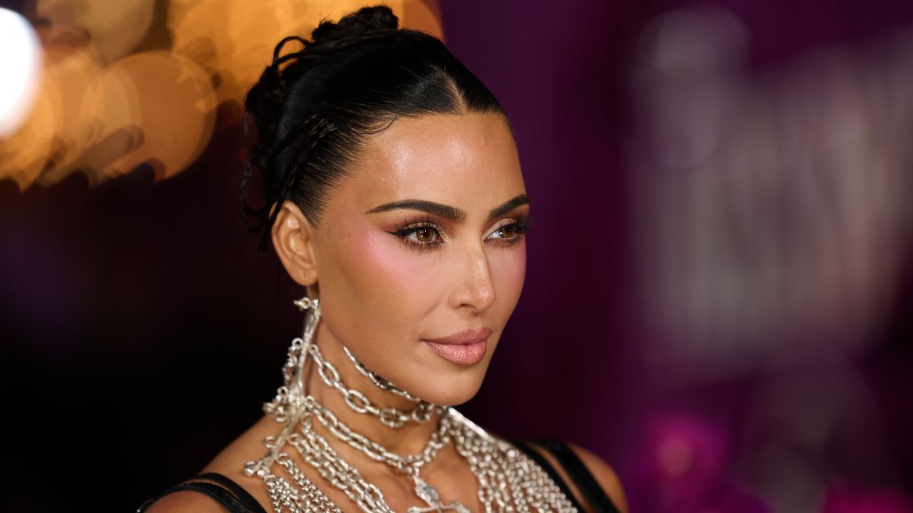 Kim Kardashian attends the "All's Fair" London Premiere at Odeon Luxe Leicester Square on October 22, 2025 in London, England.