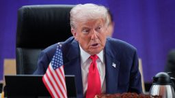 US President Donald Trump speaks during the 13th ASEAN - United States Summit as part of the 47th Association of Southeast Asian Nations (ASEAN) Summit in Kuala Lumpur on October 26, 2025.