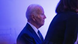 Former President Joe Biden attends the Edward Kennedy Institute's 10th anniversary celebration at the Edward Kennedy Institute in Boston, Massachusetts, on October 26, 2025.