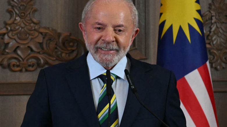 Brazil's President Luiz Inacio Lula da Silva holds a press conference during the 47th Association of Southeast Asian Nations (ASEAN) Summit in Kuala Lumpur on October 27, 2025. (Photo by ARIF KARTONO / AFP) (Photo by ARIF KARTONO/AFP via Getty Images)