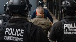 US Border Patrol commander Gregory Bovino enters the Dirksen Federal Building in Chicago on Tuesday.