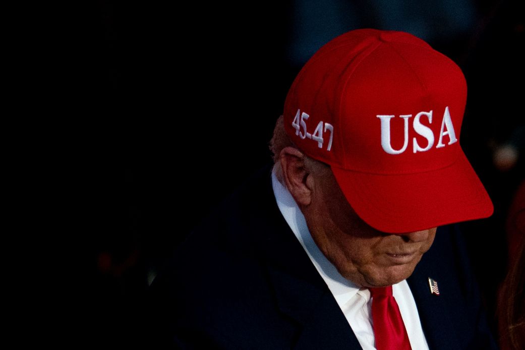 President Donald Trump during a Halloween event on the South Lawn of the White House on Thursday.