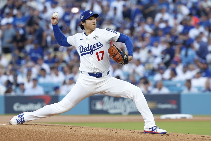 Shohei Ohtani is the first-ever starting pitcher to bat leadoff in the World Series.
