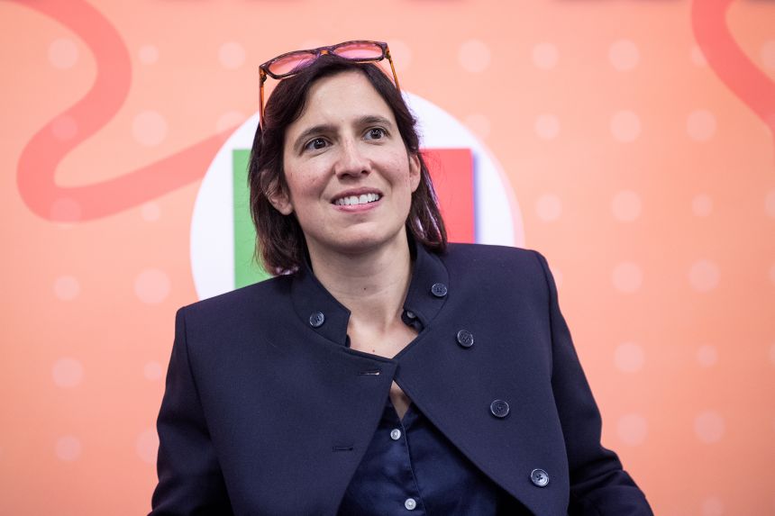 Democratic Party Secretary Ellie Schlein, pictured October 31, 2025 in Fisciano, Italy, criticizes the Meloni government's record on issues affecting women.