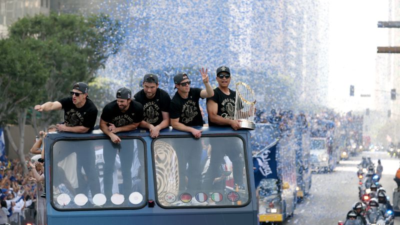 Dodgers celebrate back-to-back World Series wins with parade through Los Angeles