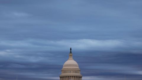The US Capitol is pictured during sunrise on Monday.