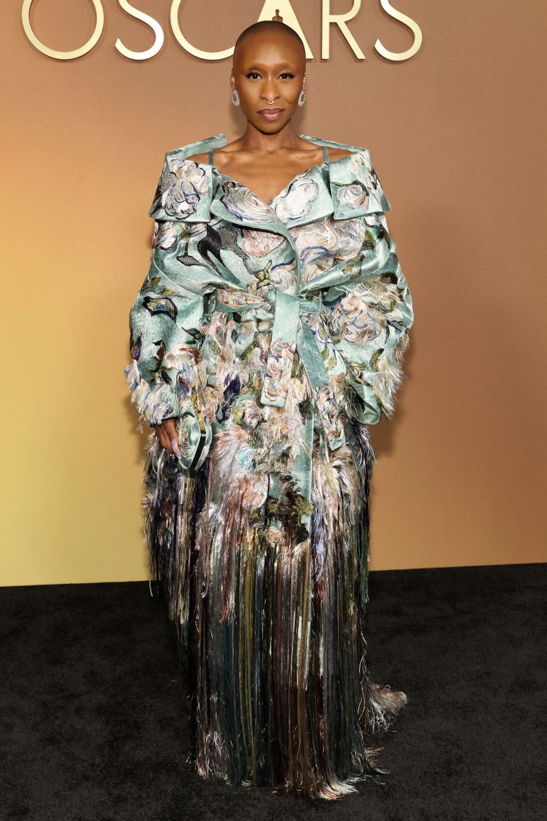 Actor Cynthia Erivo attended the 16th Governors Awards in Hollywood, California wearing look 50 from Givenchy's Spring 2026 collection.