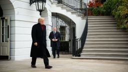 US President Donald Trump walks on the South Lawn of the White House before boarding Marine One in Washington, DC, US, on Saturday, Nov. 22, 2025. US officials are having early discussions on whether to let Nvidia Corp. sell its H200 artificial intelligence chips to China, according to people familiar with the matter, a contentious potential move that would mark a major win for the world's most valuable company. Photographer: Graeme Sloan/Bloomberg via Getty Images