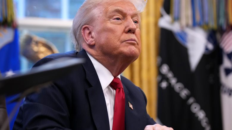 President Donald Trump in the Oval Office of the White House on November 21, 2025.