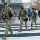 Members of the National Guard respond to a shooting near the White House on November 26, 2025.