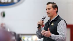 Republican congressional candidate Matt Van Epps speaks during an event in Franklin, Tennessee, on December 1, 2025.