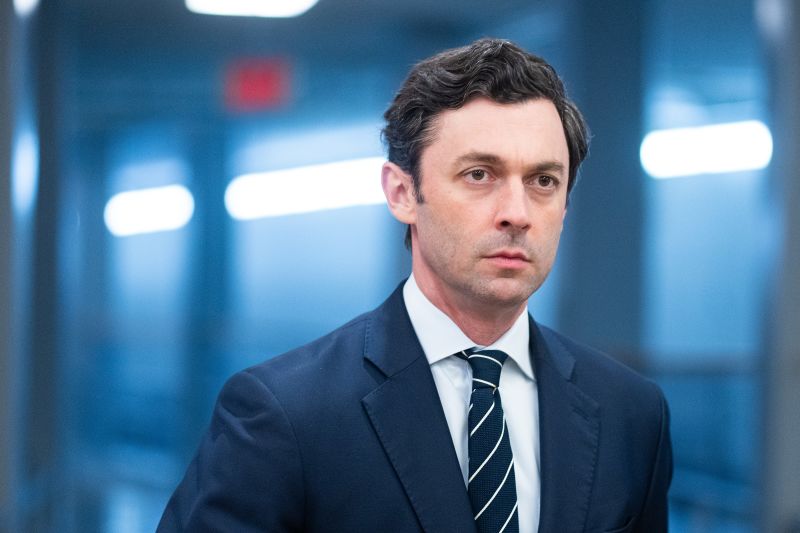 Senator Jon Ossoff criticizes President Donald Trump, targeting aide Natalie Harp at Atlanta rally ahead of midterms