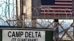 GUANTANAMO BAY, CUBA - APRIL 7:  The entrance to Camp Delta where detainees from the U.S. war in Afghanistan live is shown April 7, 2004 in Guantanamo Bay, Cuba. On April 20, the U.S. Supreme Court is expected to consider whether the detainees can ask U.S. courts to review their cases. Approximately 600 prisoners from the U.S. war in Afghanistan remain in detention.  (Photo by Joe Raedle/Getty Images)
