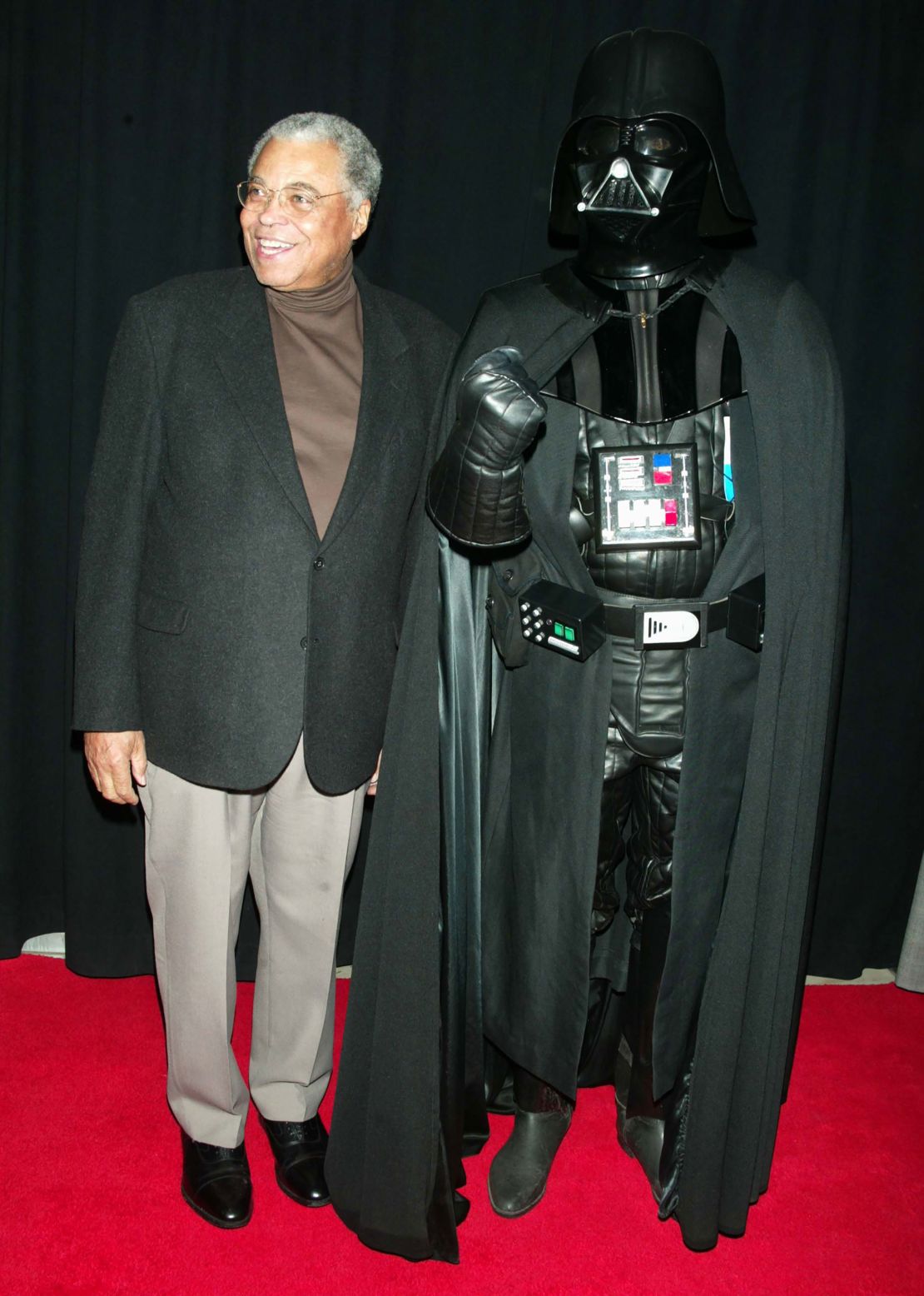 James Earl Jones and Darth Vader during 