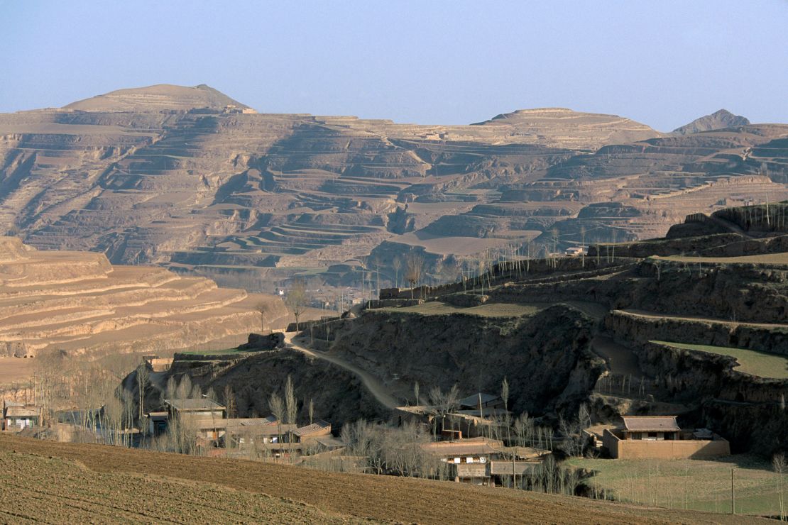 The Loess Plateau in Gansu Province, China in 1993.