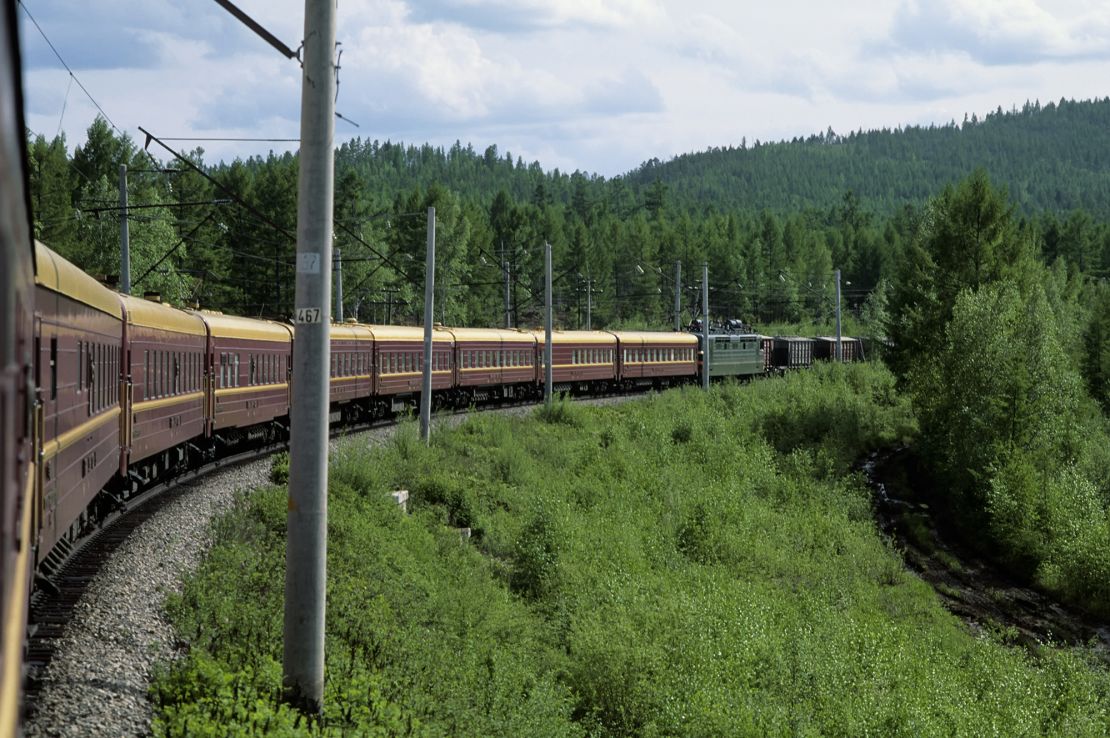 Marie-Claire and Elaine were strangers who happened to be both traveling via the Trans-Siberian railway. Here's the Trans-Siberian pictured in the early 1990s.