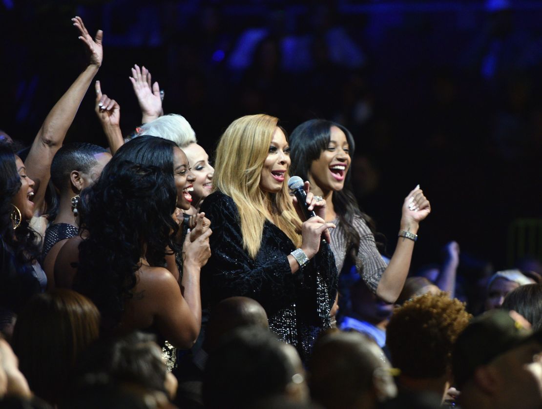 Wendy Williams speaks onstage at the Soul Train Music Awards in 2014.