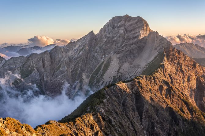 <strong>Taiwan's highest peak: </strong>Part of the Yushan National Park, Jade Mountain rises nearly 4,000 meters (13,100 feet) above sea level.