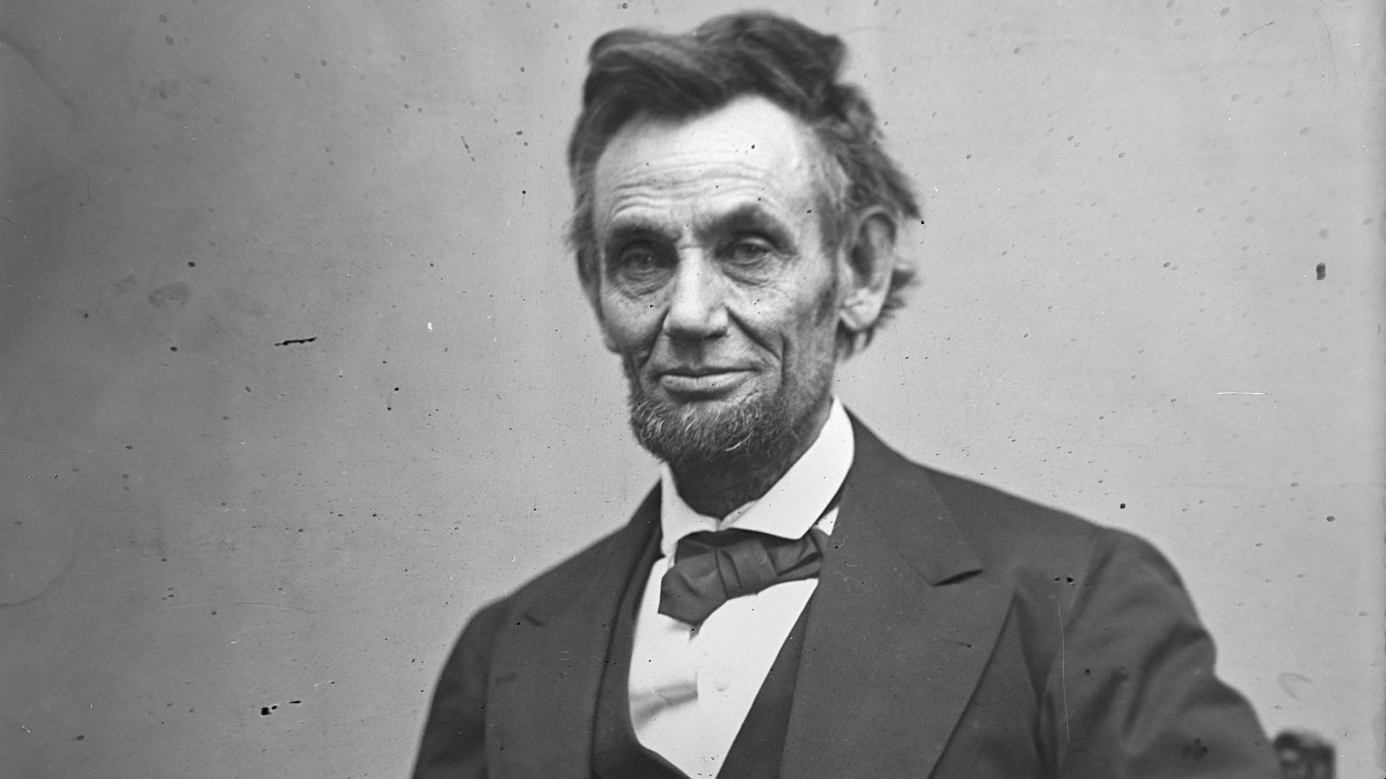US President Abraham Lincoln sits for a portrait on February 5, 1865. A new book details how Lincoln's thinking on immigration evolved.