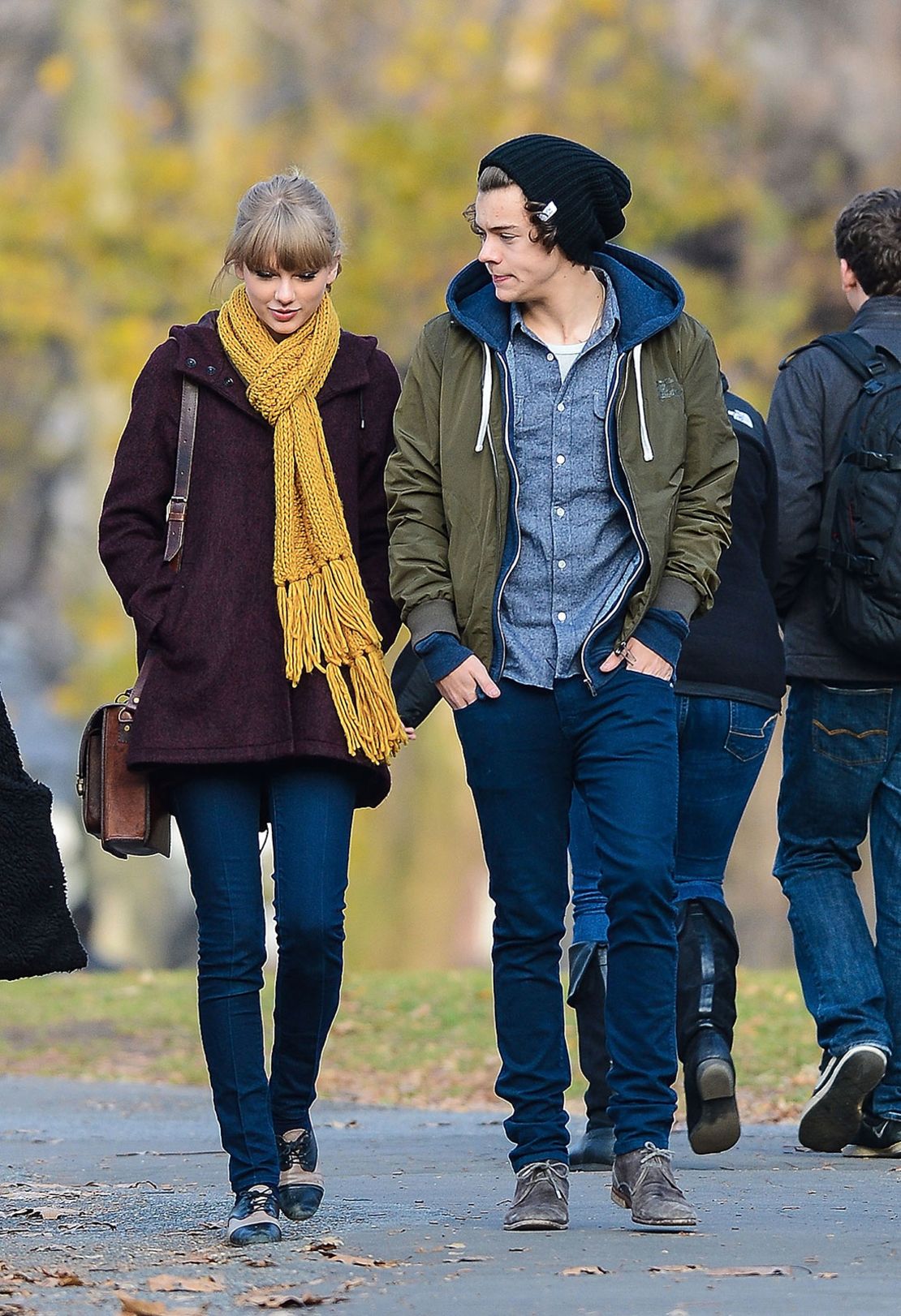 Taylor Swift and Harry Styles in Central Park in 2012.