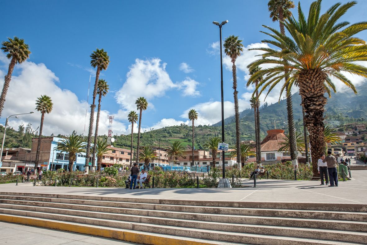 <strong>Yungay Nuevo:</strong> After the landslide, the town was rebuilt a short distance away in a safer location.