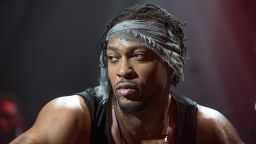 Singer/Songwriter D'Angelo performs with his band The Vanguard at Club Nokia on June 8, 2015 in Los Angeles, California.