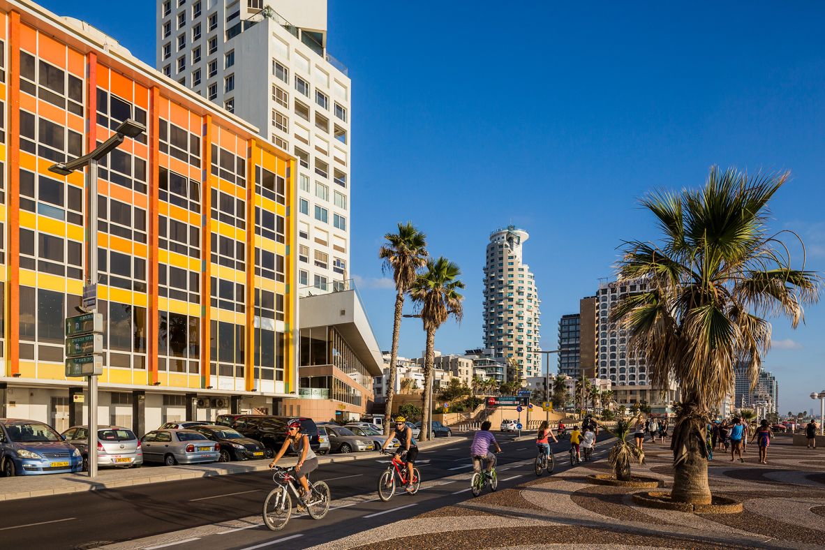 <strong>8. Israel</strong>, with Tel Aviv pictured, moved down from No. 5 in 2024. Rankings are based on a three-year average.