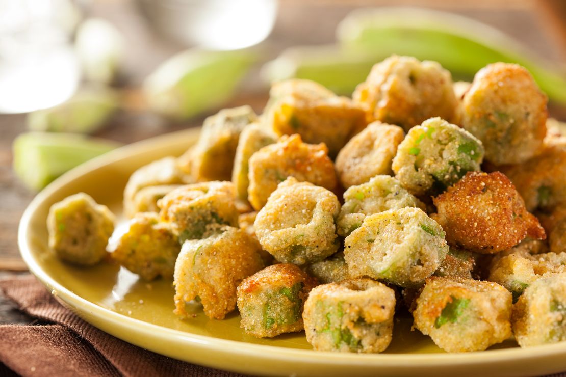 Fried okra.