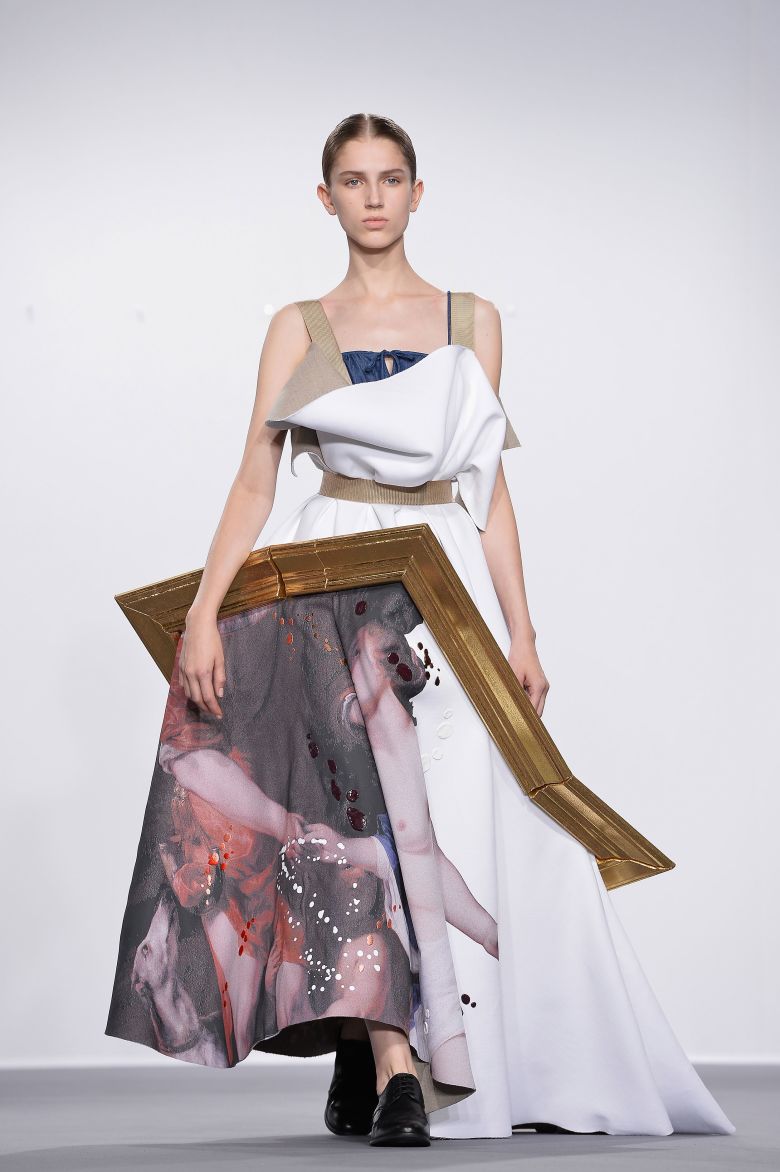Designers have playfully explored the relationship between fine and fashion for years. Viktor & Rolf's haute couture Fall-Winter 2015 show was named 'Wearable Art.'