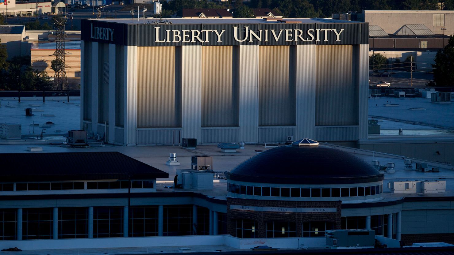 The campus of Liberty University in Lynchburg, Virginia, on September 14, 2015.