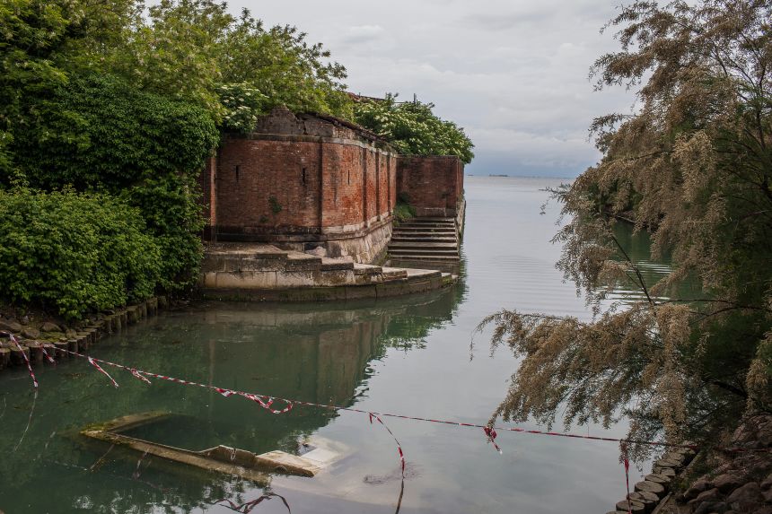 A view of the 19th-century asylum on Poveglia