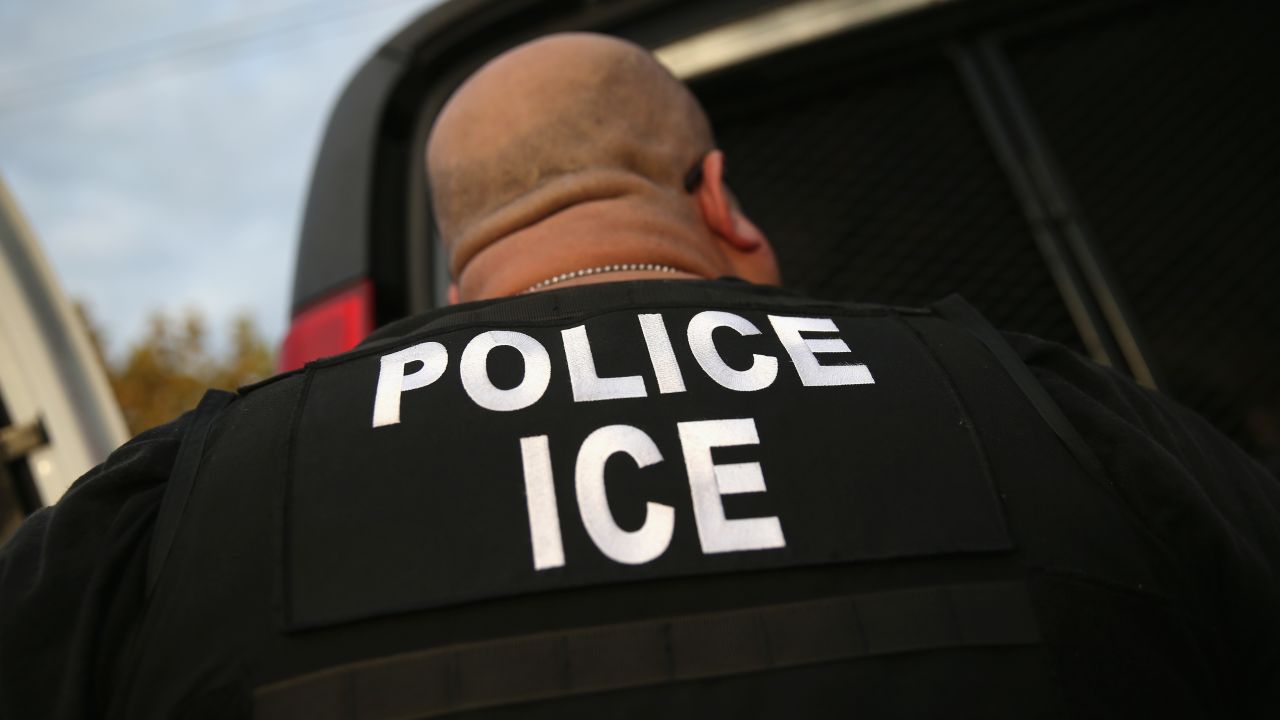 LOS ANGELES, CA - OCTOBER 14:  U.S. Immigration and Customs Enforcement (ICE), agents detain an immigrant on October 14, 2015 in Los Angeles, California. ICE agents said the immigrant, a legal resident with a Green Card, was a convicted criminal and member of the Alabama Street Gang in the Canoga Park area. ICE builds deportation cases against thousands of immigrants living in the United States. Green Card holders are also vulnerable to deportation if convicted of certain crimes. The number of ICE detentions and deportations from California has dropped since the state ed the Trust Act in October 2013, which set limits on California state law enforcement cooperation with federal immigration authorities.  (Photo by John Moore/Getty Images)