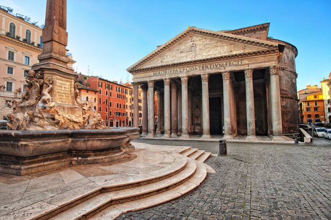 <strong>Not just another temple: </strong>The Pantheon's relatively traditional columned exterior conceals one of the most extraordinary Roman buildings ever constructed.