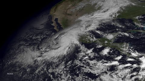 IN SPACE - OCTOBER 23: In this handout from the National Oceanic and Atmospheric Administration (NOAA), Hurricane Patricia is seen churning in the Pacific on October 23, 2015.  The now category 5 hurricane is heading towards Mexico and is being called the strongest hurricane ever recorded in the western hemisphere.  (Photo by NOAA via Getty Images)