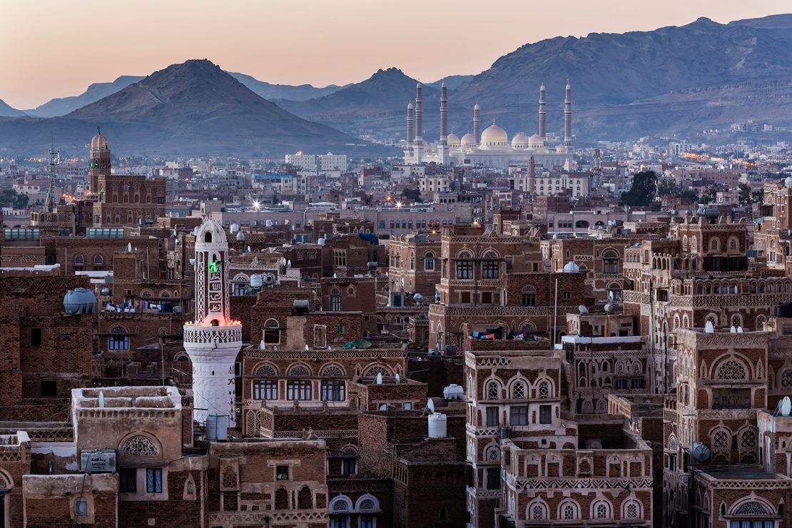 View of Sanaa skyline, Yemen