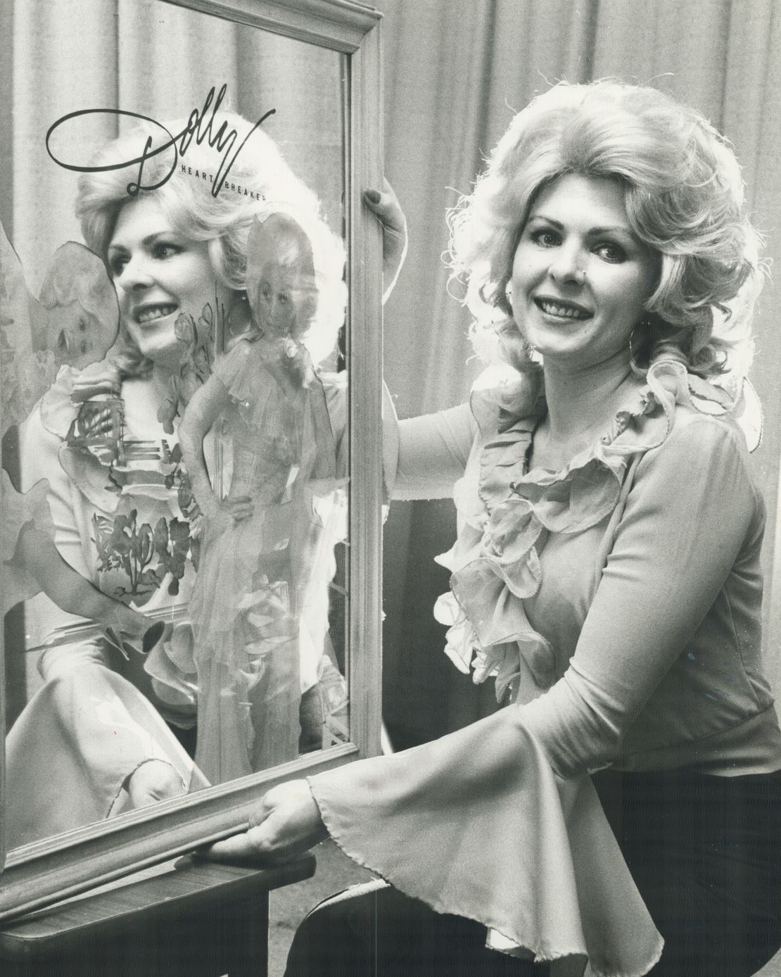 In 1979, Angie Huntley, aged 33, won a Dolly Parton lookalike contest in Toronto, Canada.