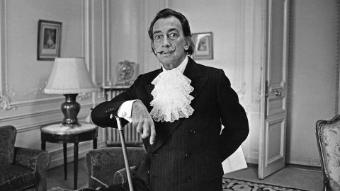 Spanish surrealist painter Salvador Dali (1904 - 1989), 29th December 1964. (Photo by Terry Fincher/Daily Express/Hulton Archive/Getty Images)