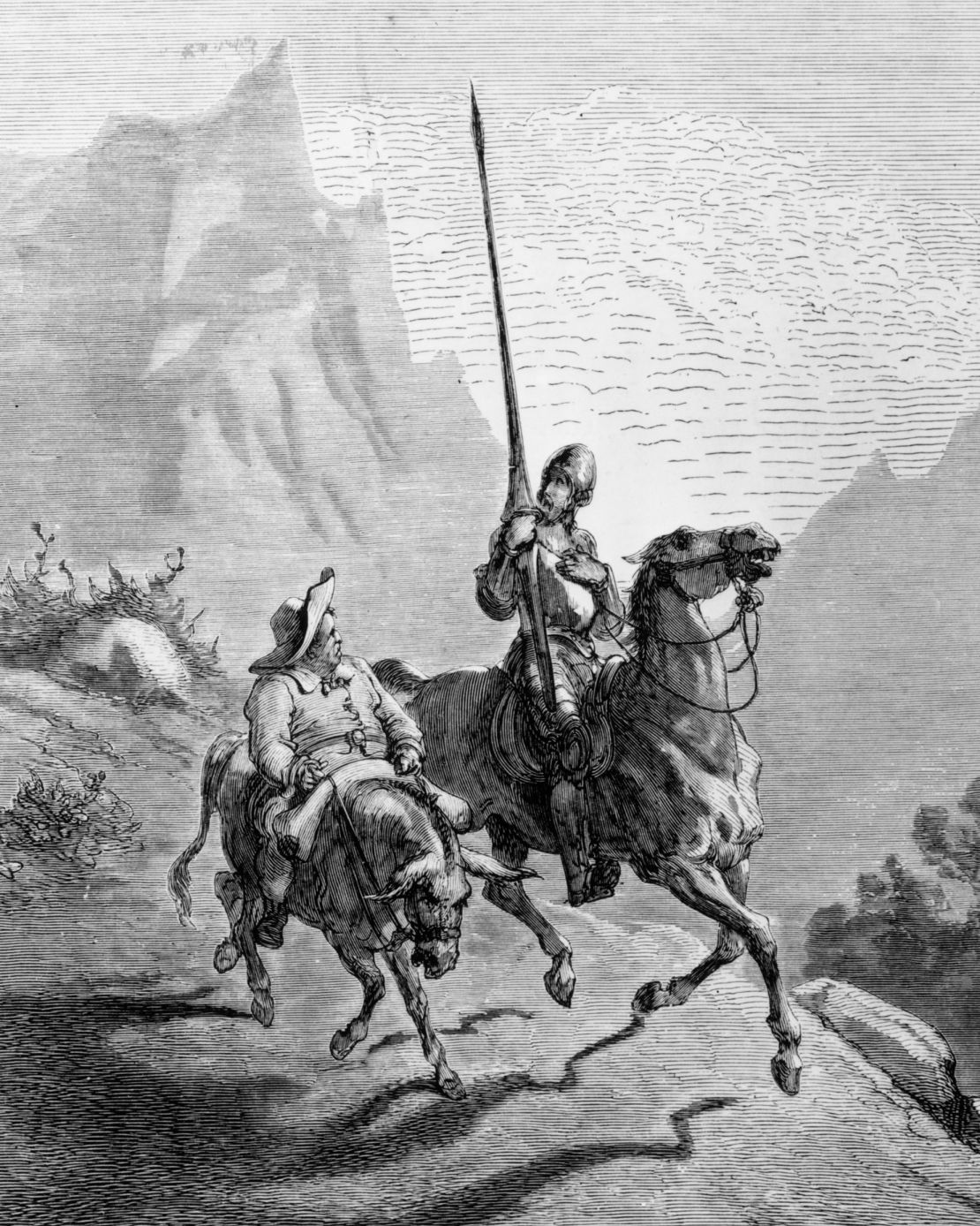 In Miguel de Cervantes' "Don Quixote," Don Quixote and Sancho Panza discussed counting goats — not sheep — to help Quixote sleep.